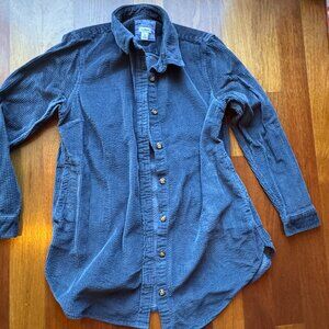 NWOT L.L. Bean Navy Wide-Wale Corduroy Shacket
